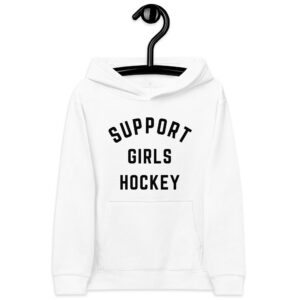 Support Girls Hockey Kids fleece hoodie